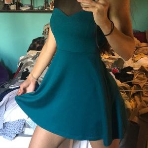 chic turquoise dress